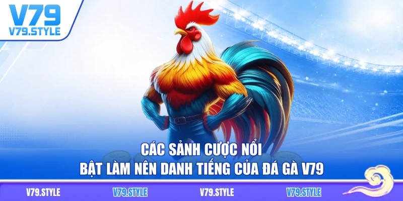 Các sảnh cược nổi bật làm nên danh tiếng của đá gà V79